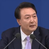 尹锡悦称因嗓子疼只想再回答一个记者提问 主持人尴尬答应