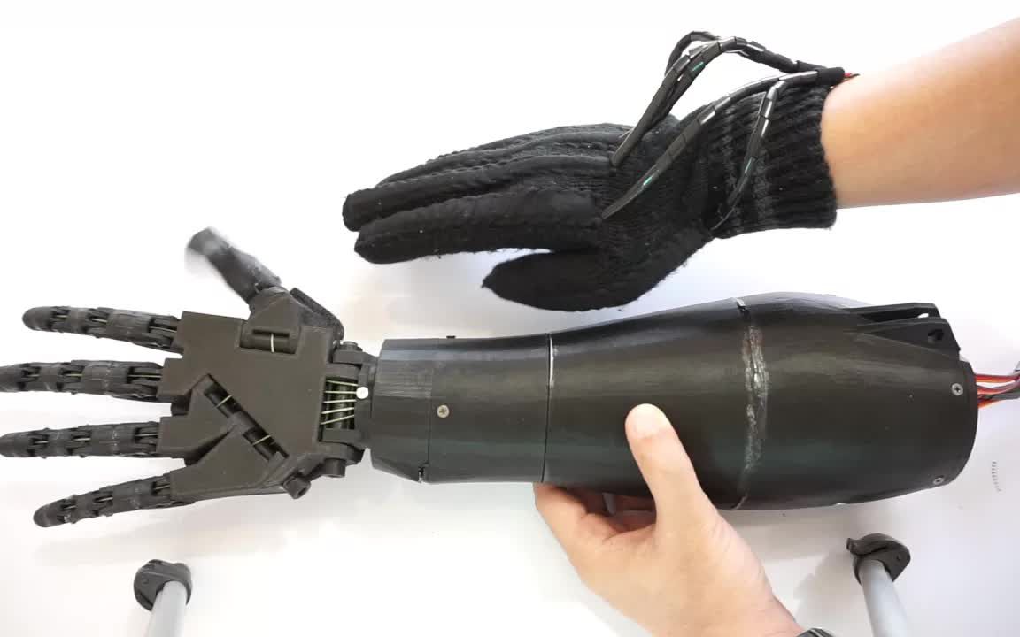 【全球优秀机器人开源项目系列】3D打印仿生可控机械臂！！！