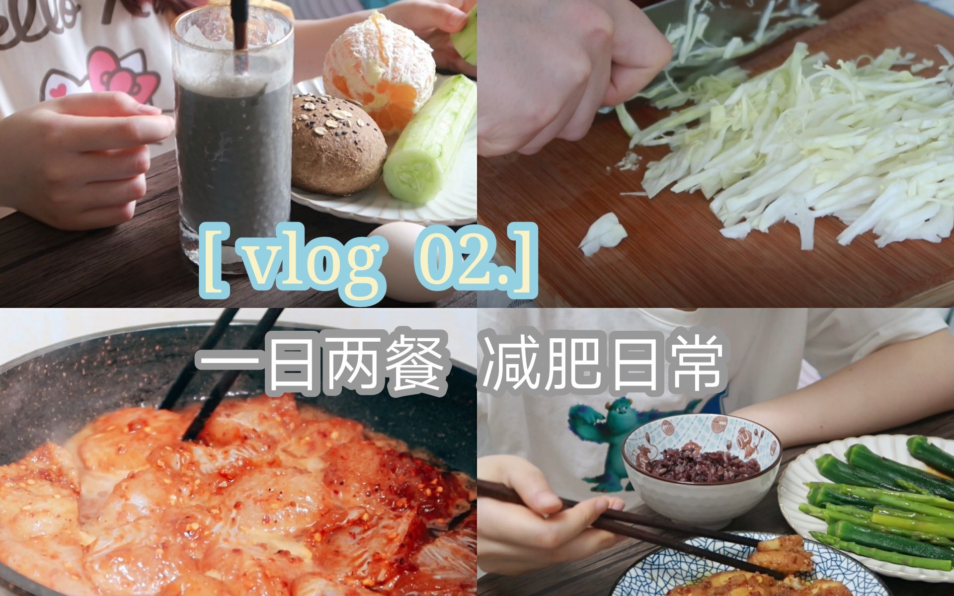 【vlog 02】佛系减肥 一日两餐 一人食 瘦身打卡 饮食记录 小基数减肥日常 哔哩哔哩 Bilibili