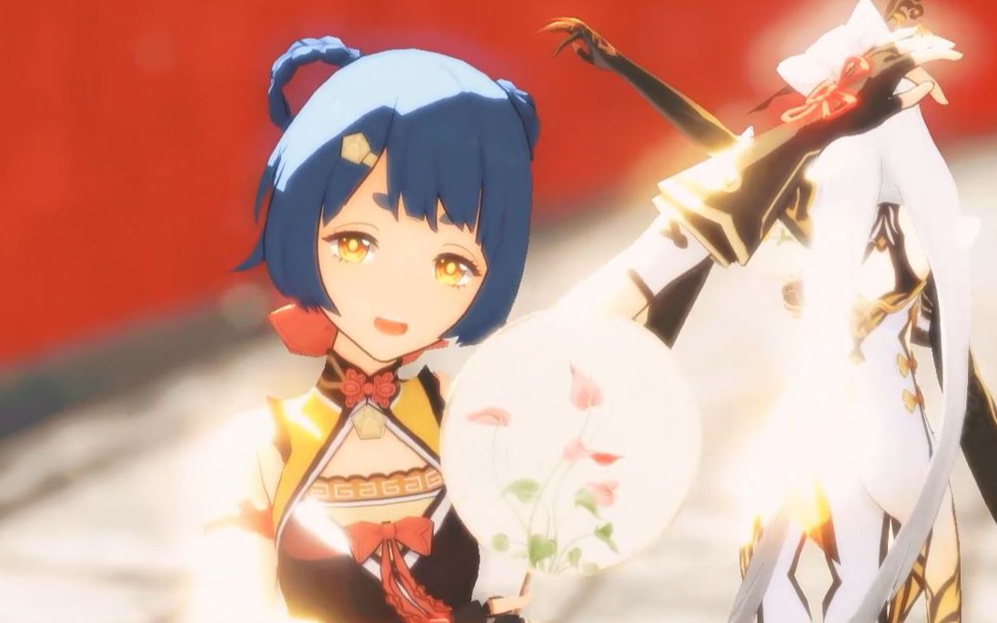 原神mmd共饮此杯同赏此月香菱凝光