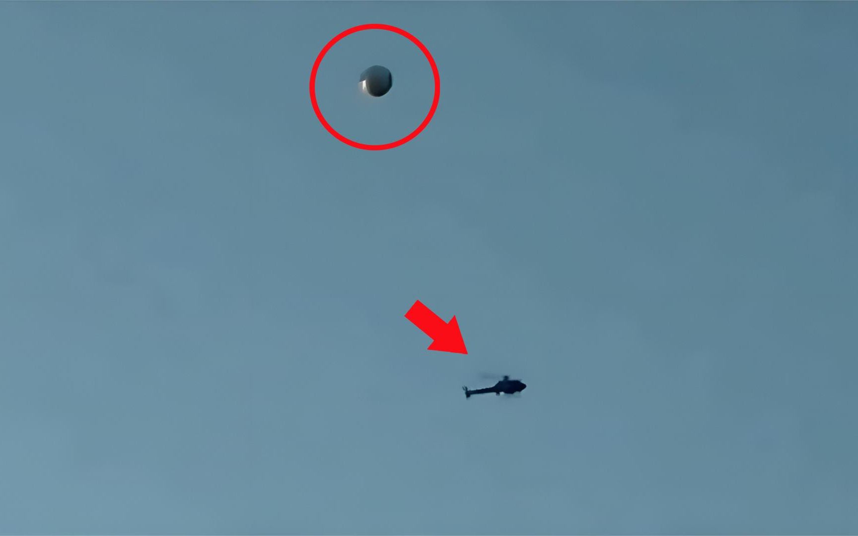 洛杉矶市区惊险球形UFO，体积大过直升机，六个你从未见过的影片
