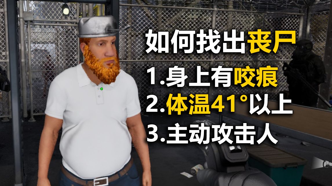 检查出被感染的人类！不要出差错！丧尸边境检察官！