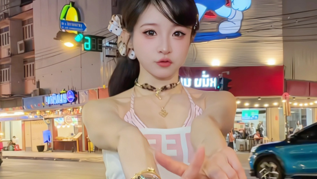 也是在一群歪果仁面前跳了小鸡舞[tv_doge]