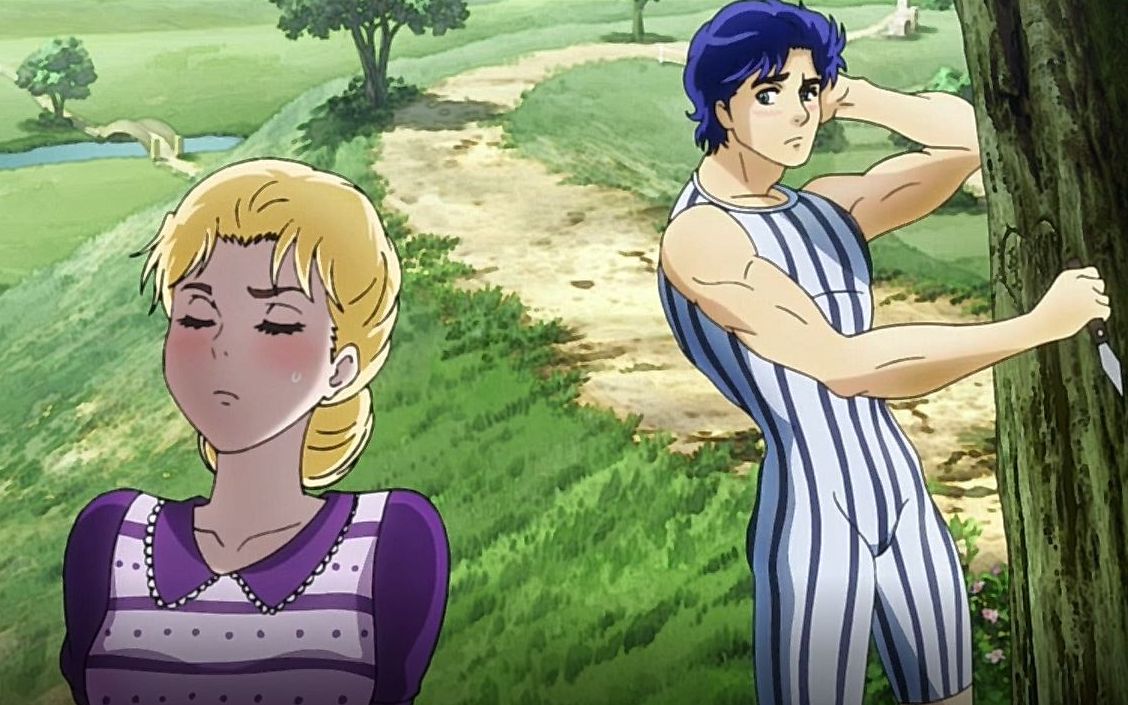 jojoamv乔纳森乔斯达与艾莉娜班德鲁顿的凄美爱情amv