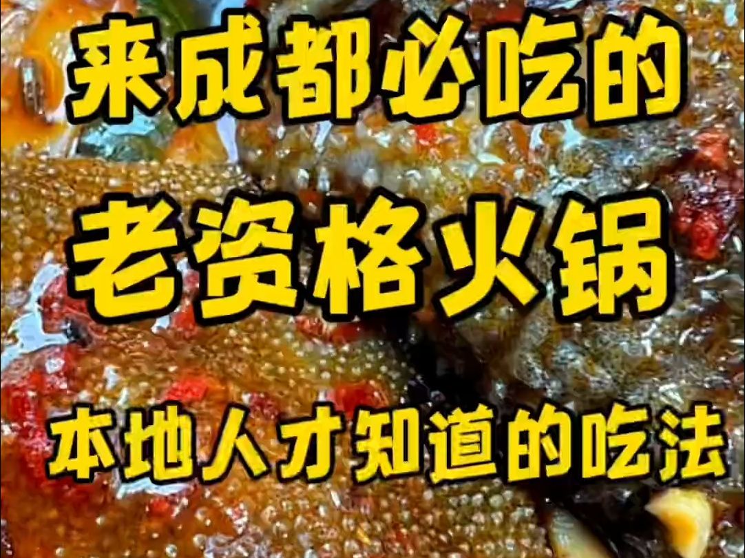 第一次来成都必吃的老资格火锅，本地人才懂的吃法收好了