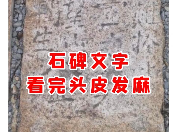 【微拍堂】石碑文字看完头皮发麻哔哩哔哩bilibili