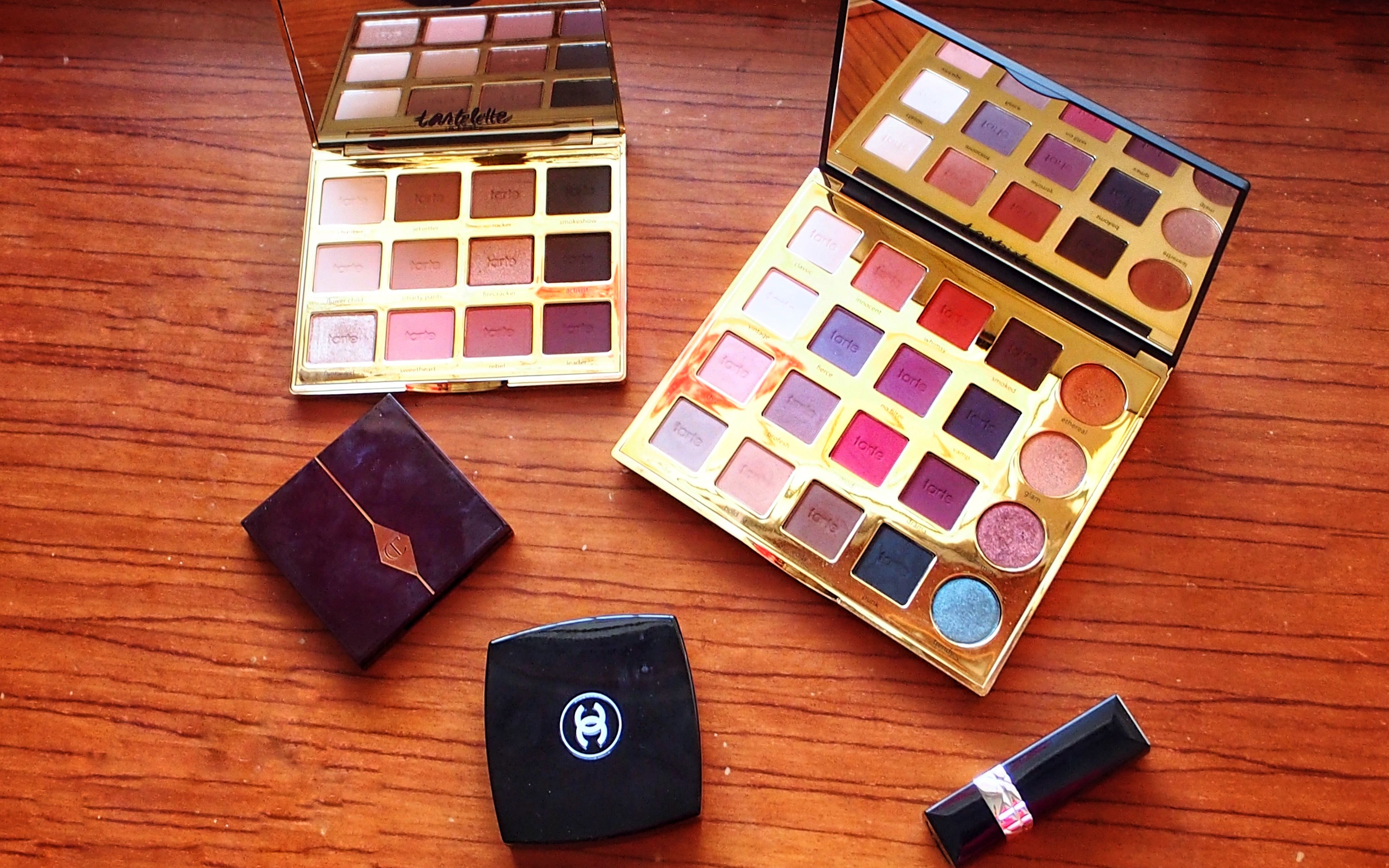 tarte pro tarte2 chanel268 ctdv四款热门眼影对比