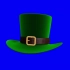 蓝幕视频素材绿帽子