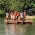 夏威夷波利尼西亚文化中心部落独木舟表演