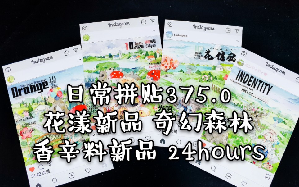 【六六】手帐拼贴375.0 花漾新品 奇幻森林 湖畔小筑 香辛料新品24hours 照妖镜新品 杂志2 wines郁见 merry山间来信 猫知道 雪之子 造景哔哩哔哩bilibili