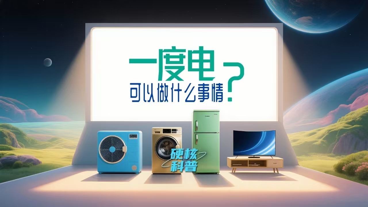 #硬核科普 一度电可以做什么事情？