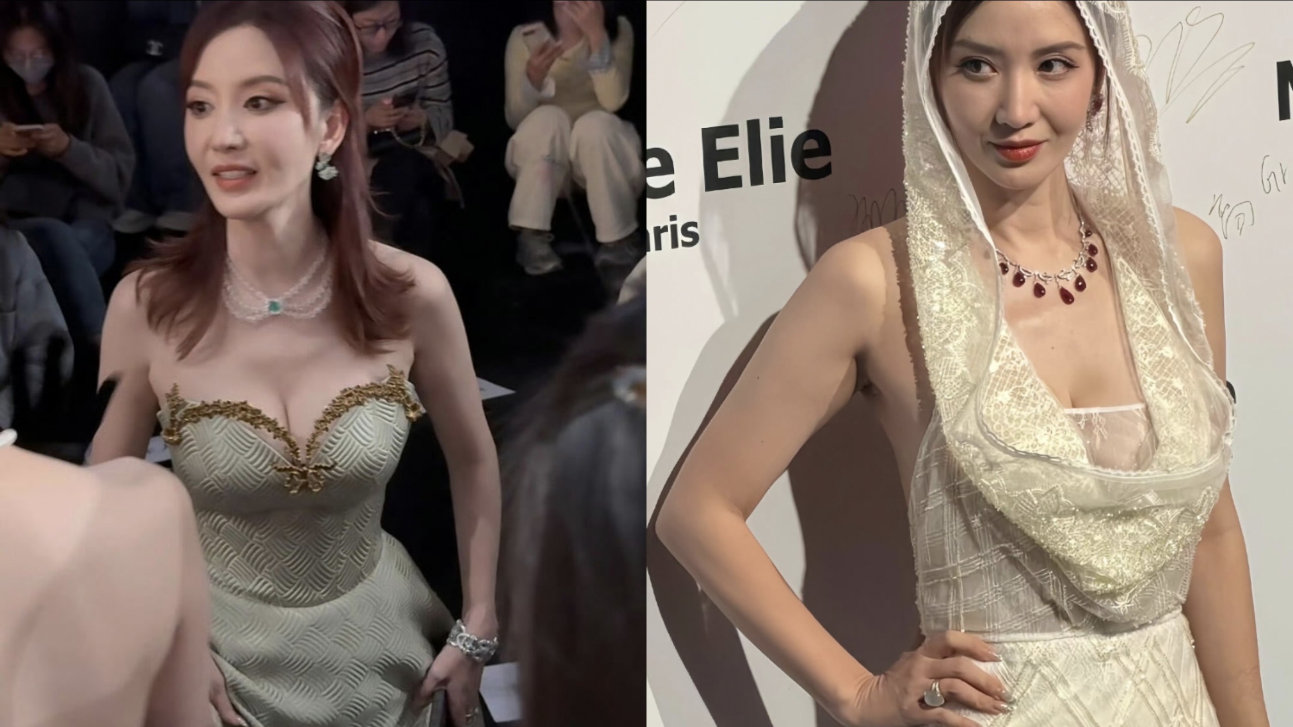 张萌，两套礼服闪耀上海时装周！45岁，岁月不饶人，但美人底蕴不变！