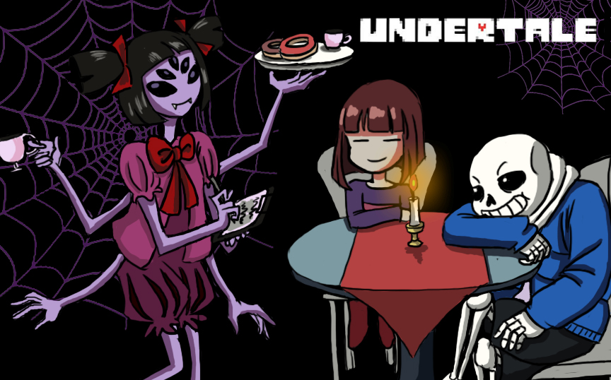 被蜘蛛捆绑play的吝啬(qiong)鬼【undertale游戏实况