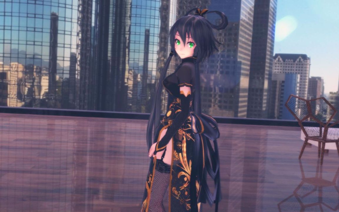 【mmd】旗袍洛天依 - 幽灵法则