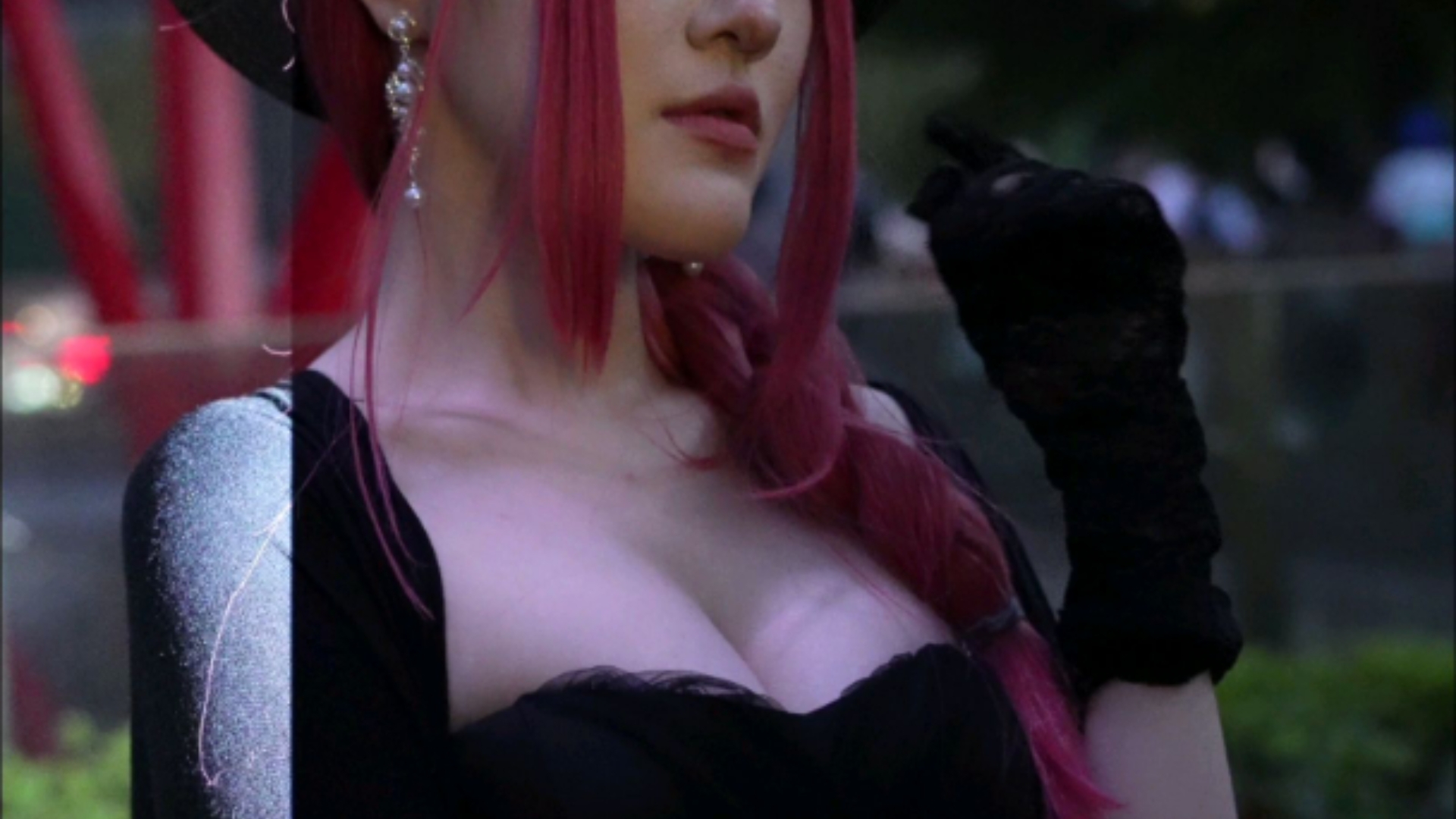 [Machima cos] - Dare with black cape, night off the field