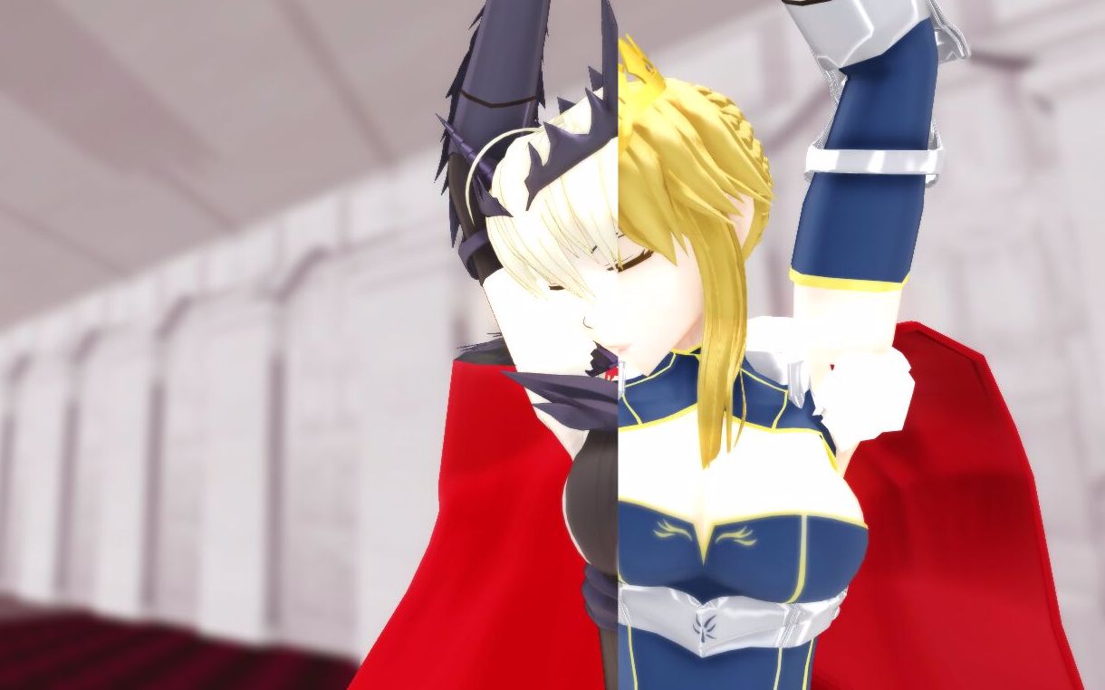 【fgo/mmd】狮子王loyal(白枪呆&黑枪呆)