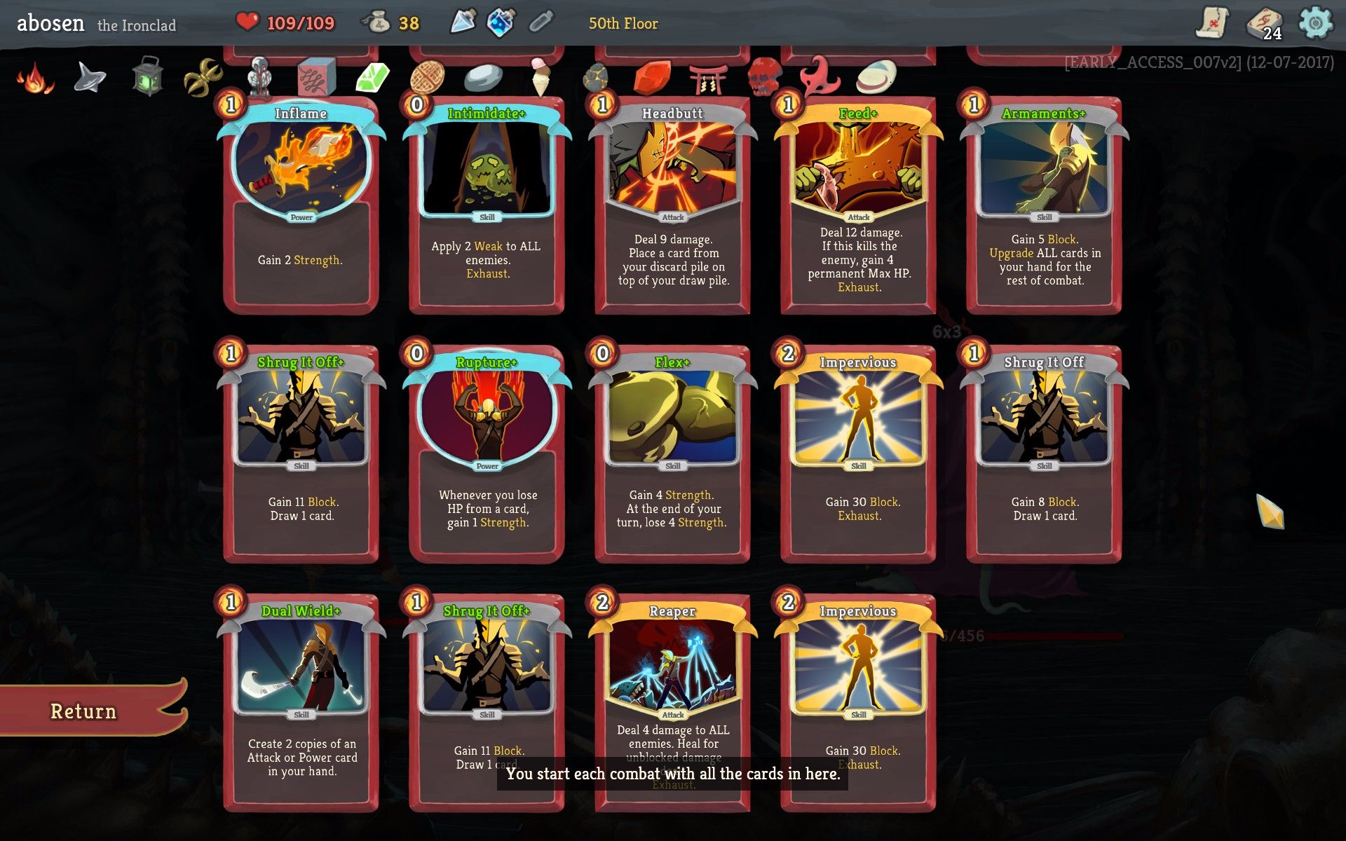 【slay the spire】《杀戮尖塔》第二次玩战士就通关了