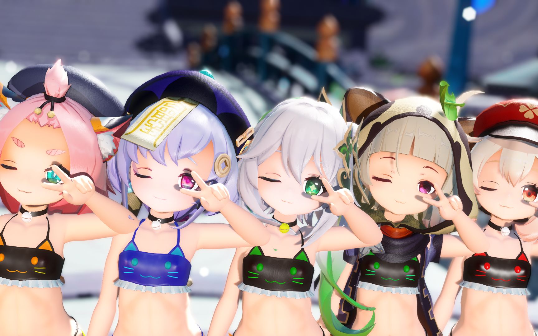[Hara Shen/MMD] ❤萝莉组❤粛聖! Loligod Requiem☆!