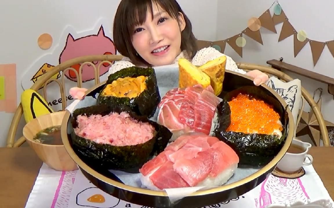 巨型寿司吃到饱海的味道我知道木下大胃王中文字幕吃货木下