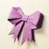 紫色蝴蝶结，一看这个颜色就很舒服