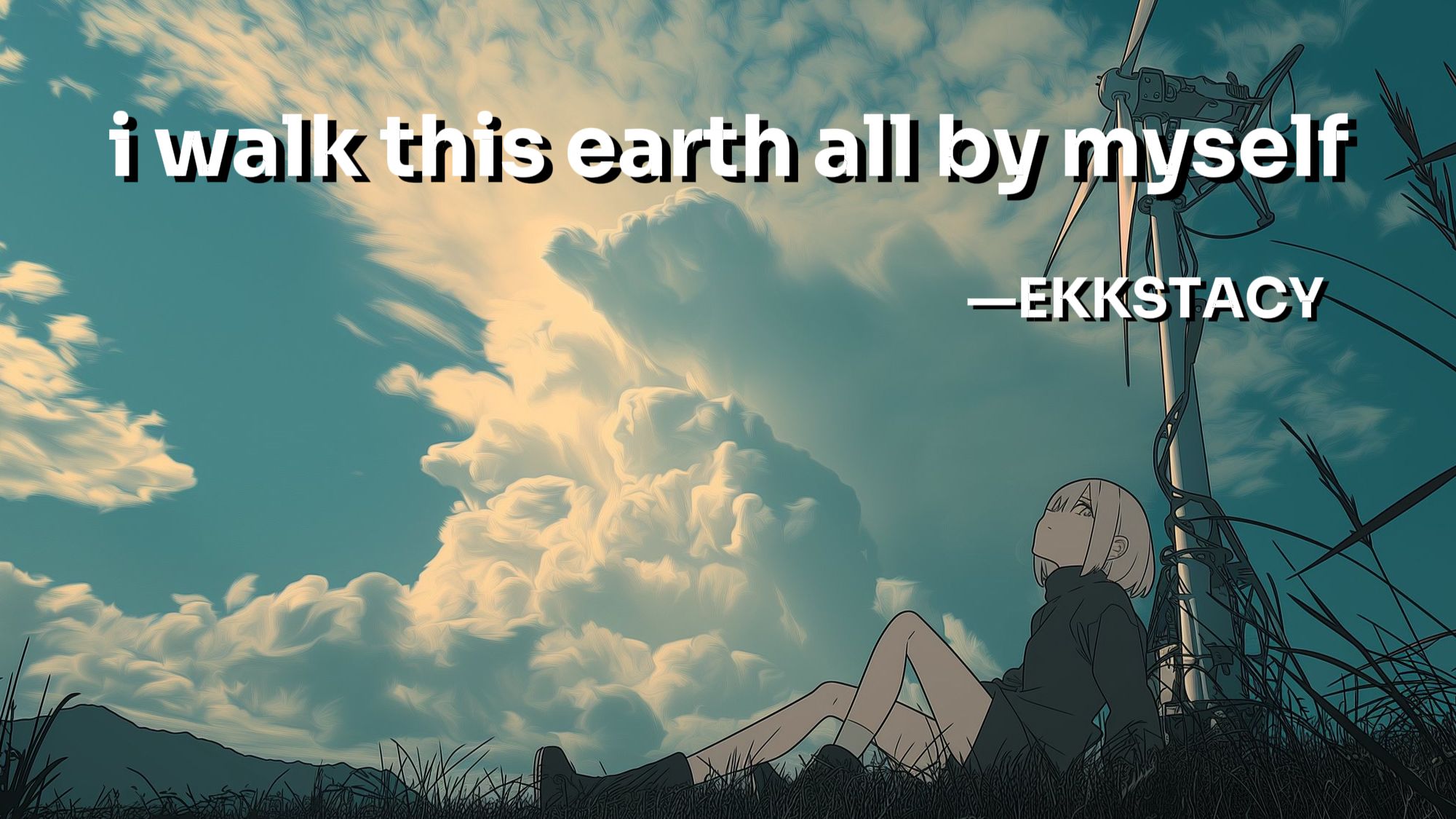 「我仍然在路上行走，即便迷茫和不安」i walk this earth all by myself│EKKSTACY