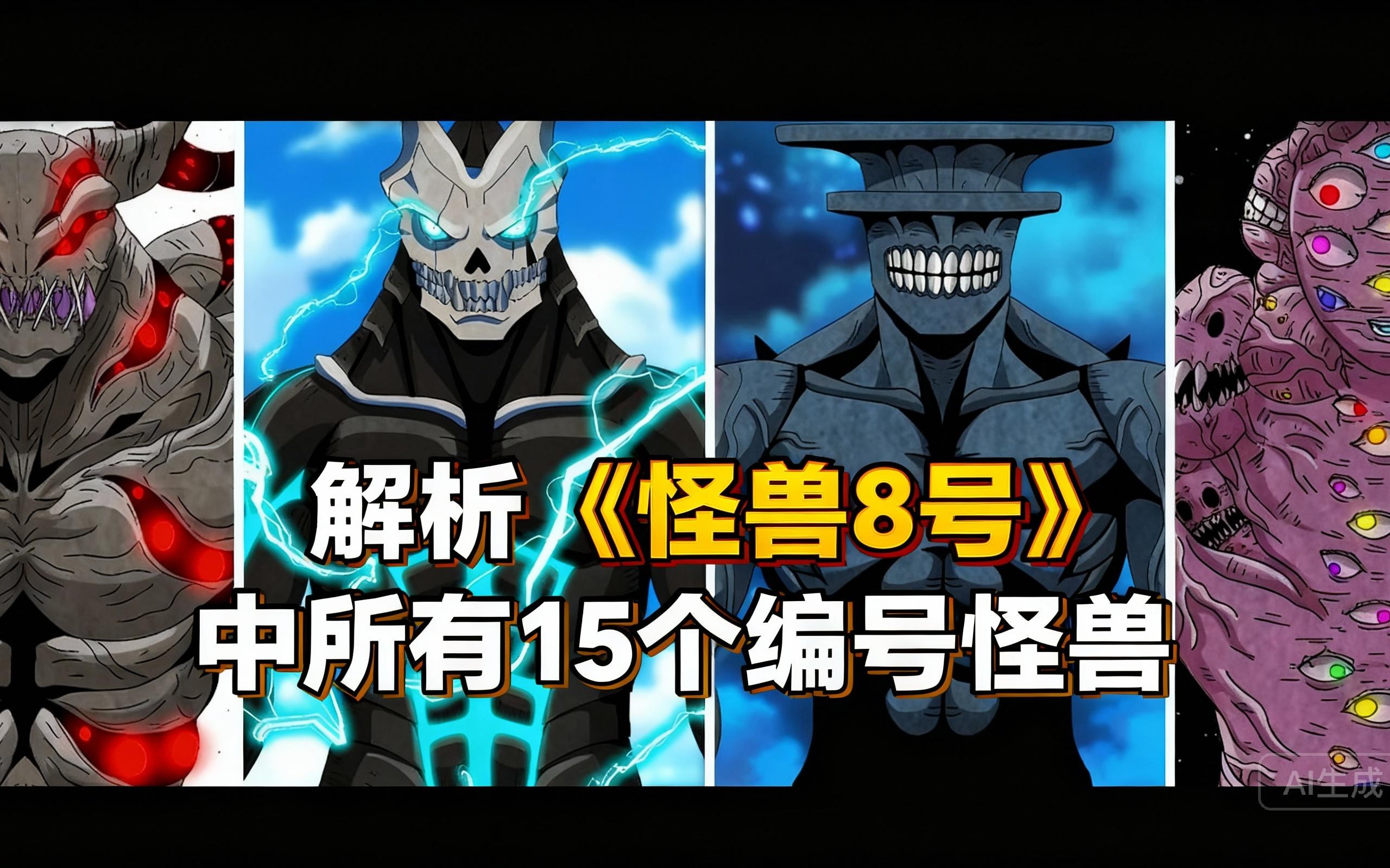 [中配]解析《怪兽8号》中所有15个编号怪兽 - Yeagerists