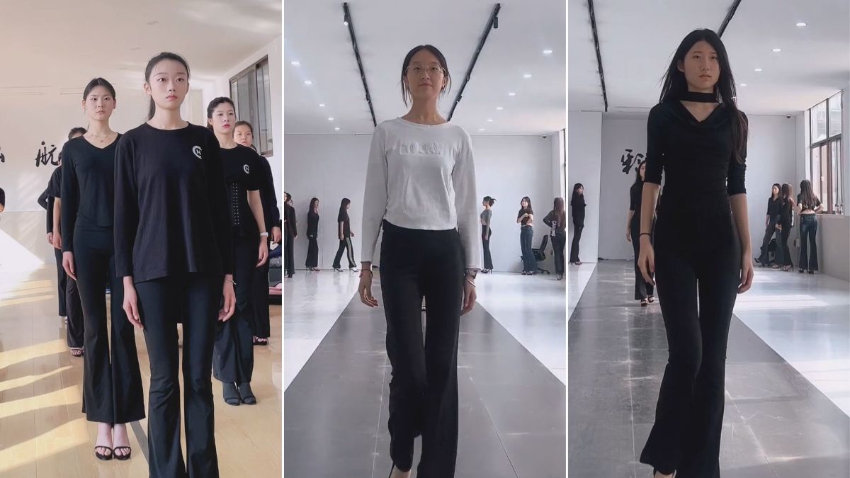 模特生日常走秀巡礼 戴眼镜也不影响