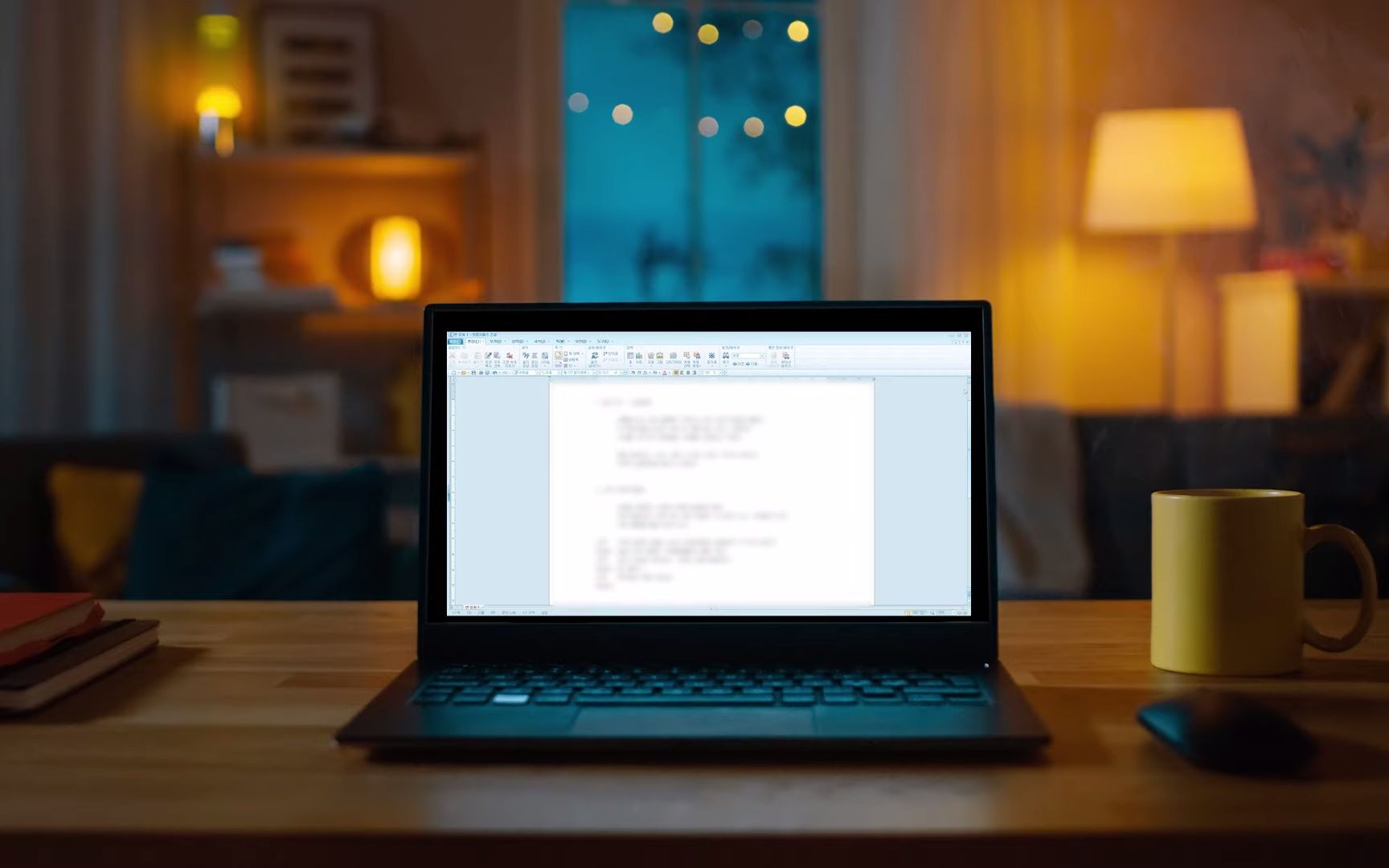 【白噪音|环境音】💻📔晚上在家用Word写剧本 笔记本键盘打字 轻微雨声 香薰烛火 办公学习氛围音 背景音