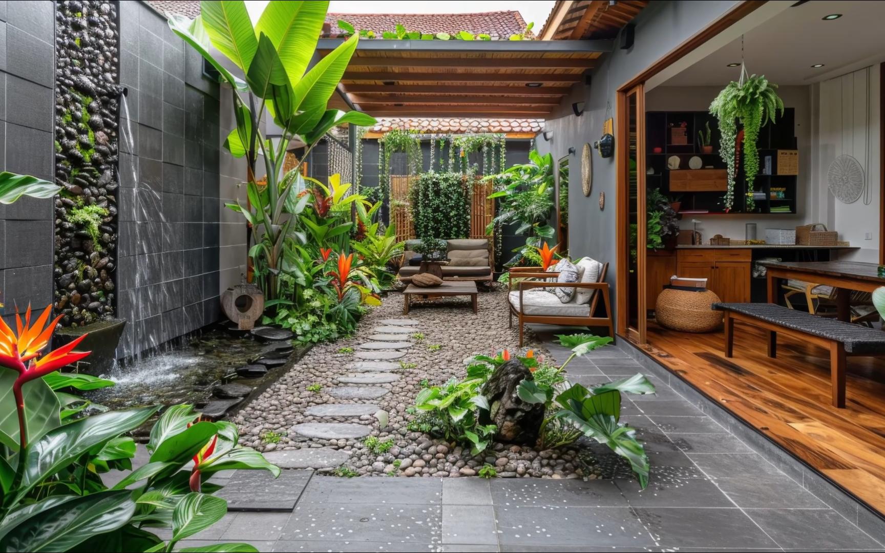 创建您自己的热带天堂： 将后院改造成郁郁葱葱的庭院绿洲指南