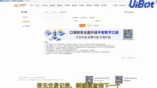 平安银行U盾流水下载机器人