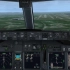 737-700降落驾驶舱视角