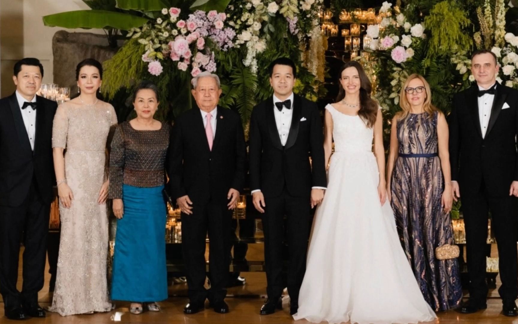 泰国华裔首富之孙豪办大婚，取俄罗斯女友为妻场面盛大