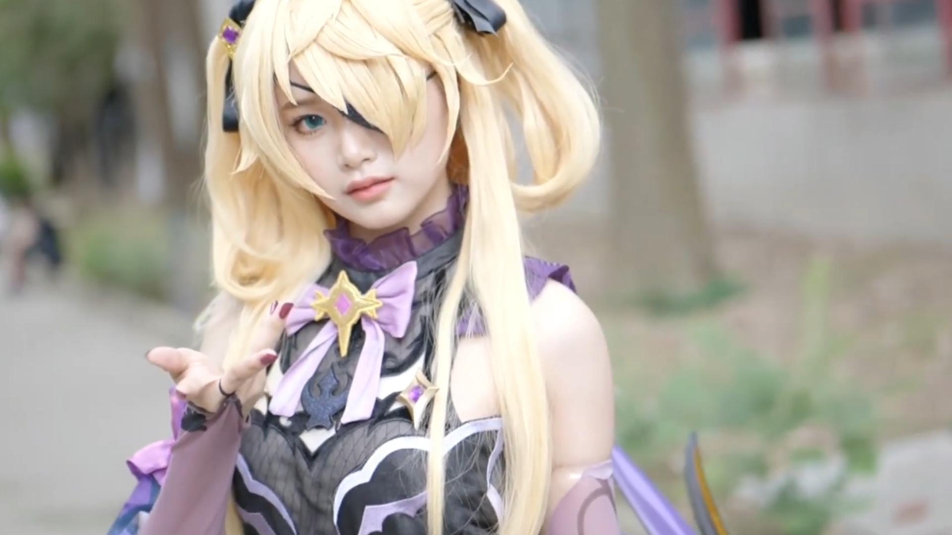 [QCos]Genshin Impact Amy Fischl Cosplay 原神小艾咪菲谢尔Cosplay (6)