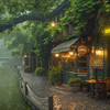 【放松解压】下雨天，就该躲进这样的街角咖啡厅，舒缓的钢琴曲轻柔飘荡，一杯咖啡，一本旧书，想象故事里的人，解压放松，轻音乐