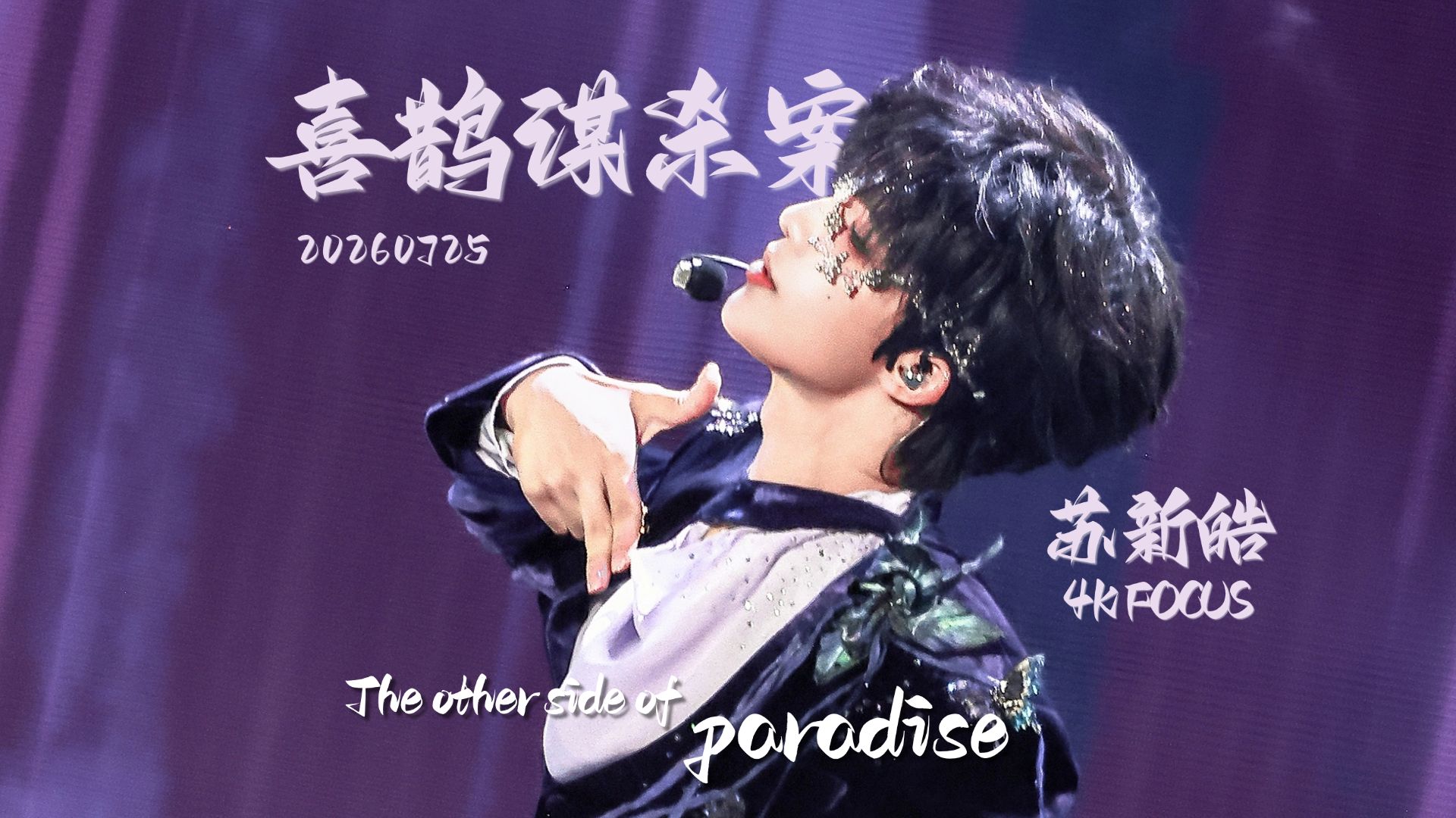 『苏新皓丨双机位4K直拍』The Other Side Of Paradise丨喜鹊谋杀案片头曲的精彩演绎 音乐现场