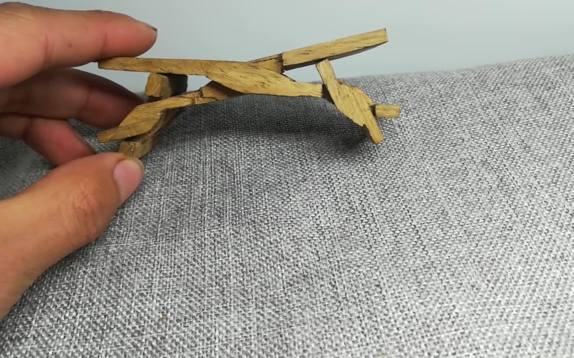用手机看离线看更方便 【1木7做】 手工微型鲁班凳鲁班枕瞎掰 用或