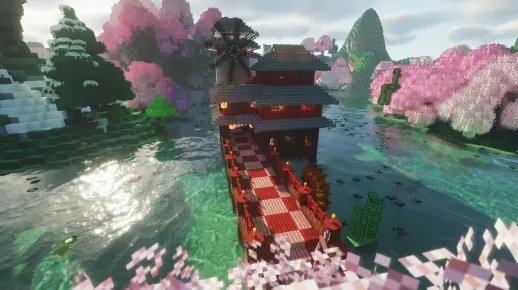 【我的世界】唯美樱花谷