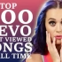【VEVO】截至17年2月VEVO播放量最多的音乐MV Top200