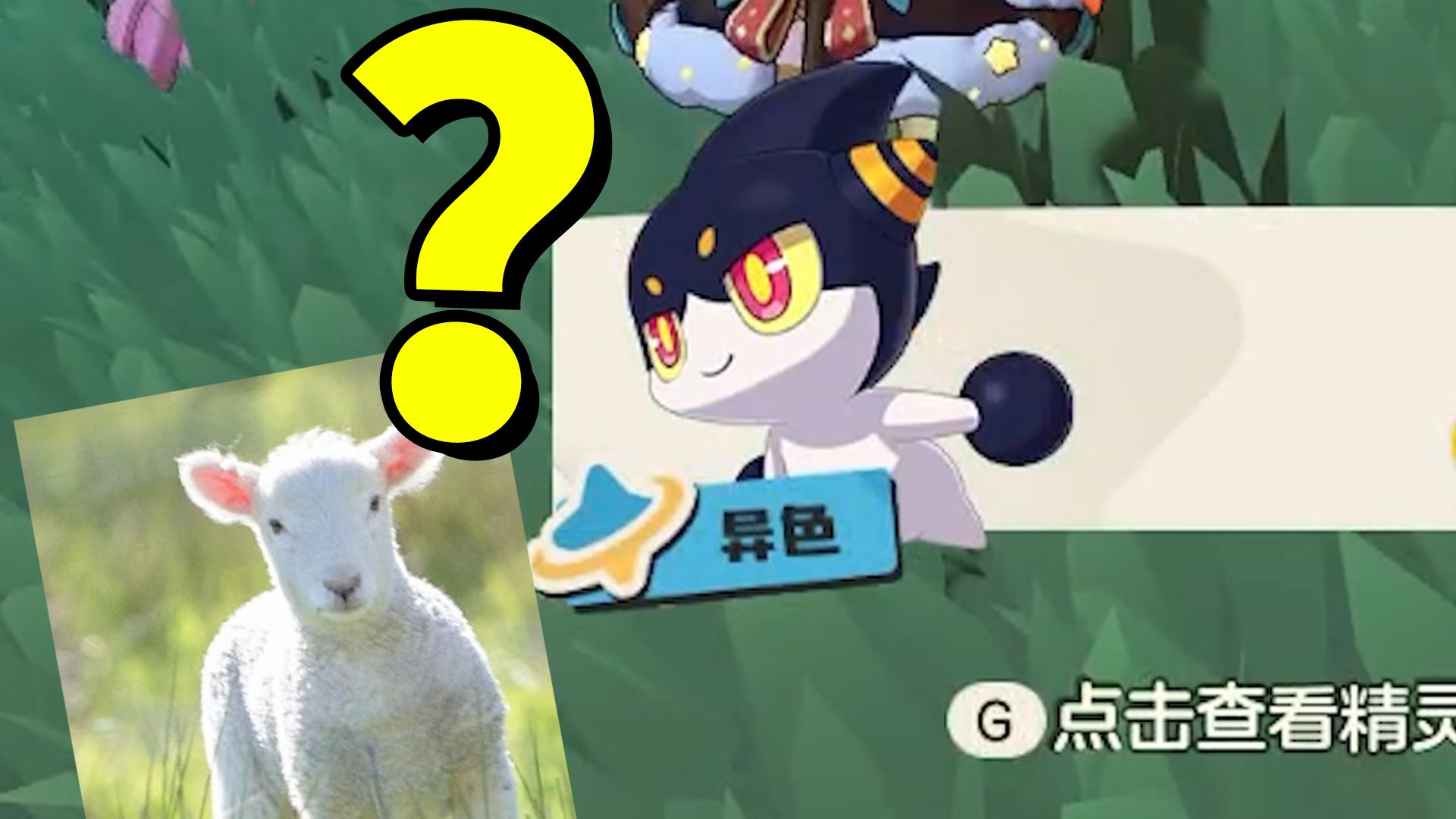 面对异色精灵投出了普通球而被室友嘲笑的聪明小羊，哼