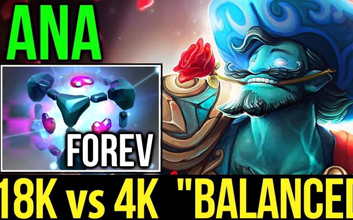 ana【蓝猫】三个九千分 vs 四千分!"平衡"的游戏!-dota2 7.06