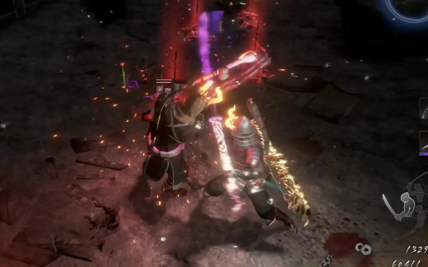 仁王２_蝮与蝶-初见还是很难的大太刀比较好打