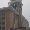 齐齐哈尔火车站钟楼中午12点报时（声音极小