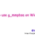 How to use g_mmpbsa on Windows