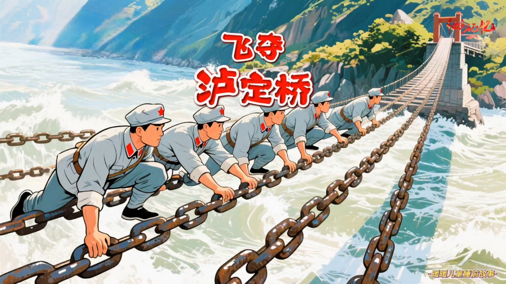 儿童睡前故事《飞夺泸定桥》