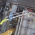 航拍CIFA 45米混凝土臂架泵车施工