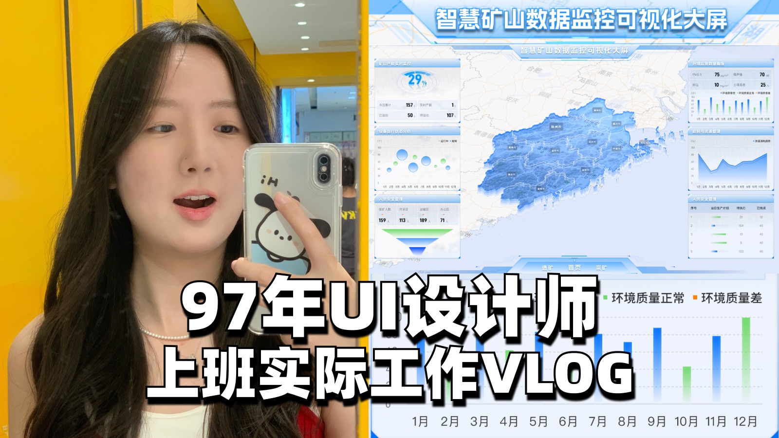 UIVlog💻AI+Figma可视化大屏从0-1落地交付，AE流光动效制作全拆解！