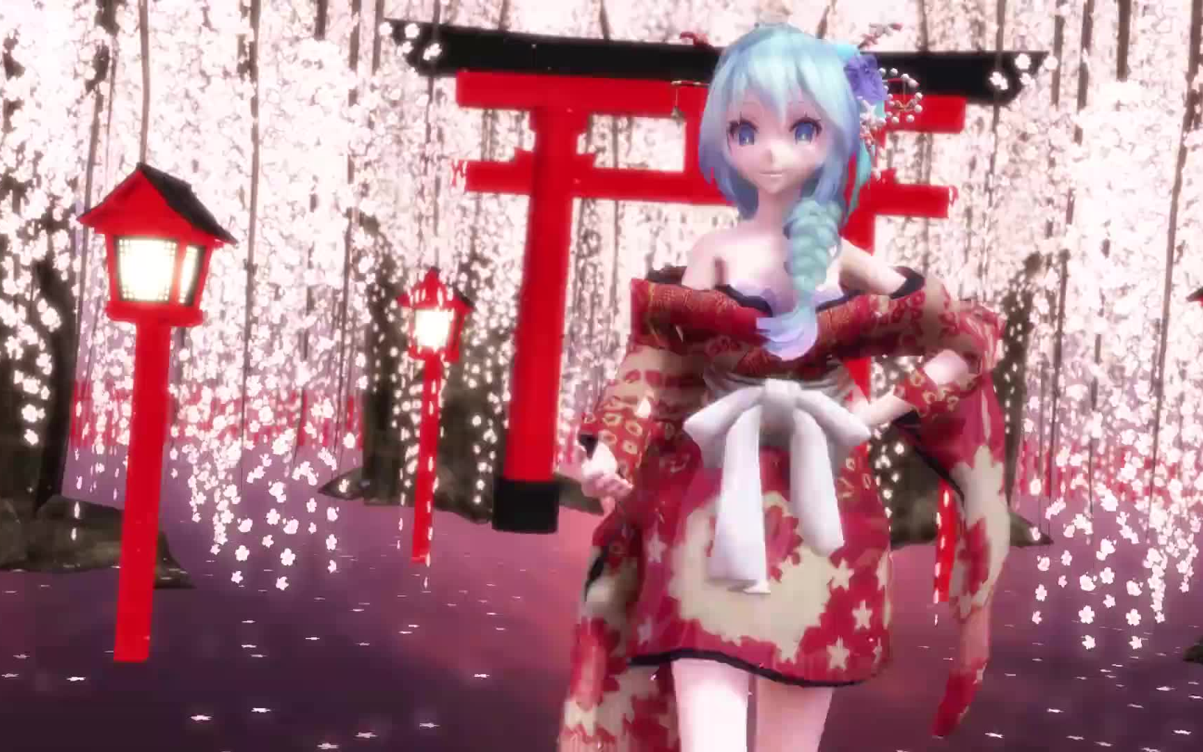 【火树银花 红菱初音】花自飘零水自流_mmd·3d_动画_bilibili_哔哩