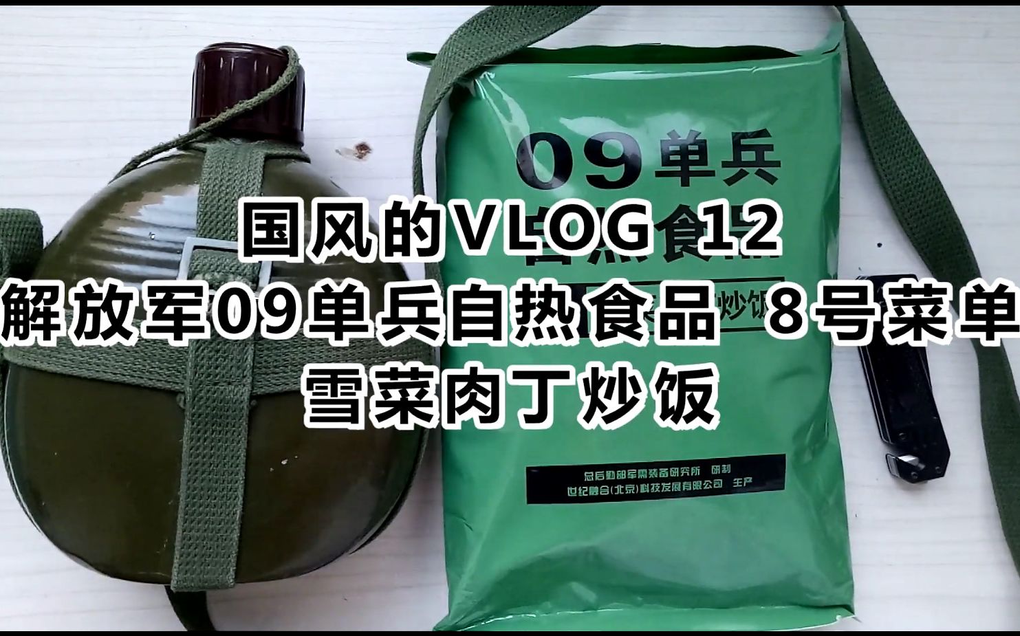 【军粮测评】解放军09式单兵自热食品 8号菜单[雪菜肉丁炒饭](国风的