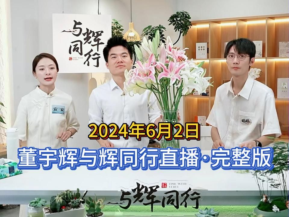 2024年6月2日,董宇辉与辉同行直播,完整版分享.哔哩哔哩bilibili