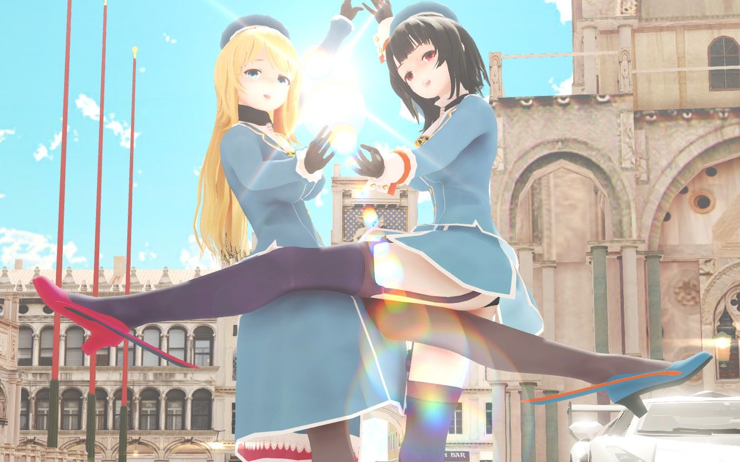 【写实向渲染/mmd】高雄,爱宕好萌啊,抱走立马一个波纹疾走,dive to